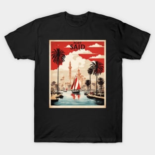 Port Said Egypt Vintage Poster Tourism T-Shirt